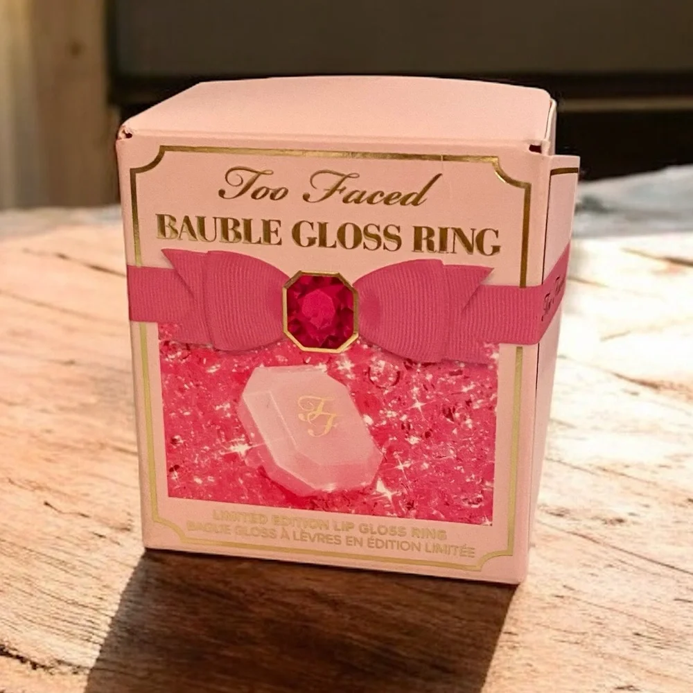 💎 Too Faced Limited Edition Lipgloss Bauble Gloss Ring Full-Size New In Box